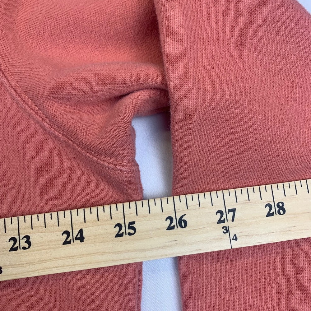 The North Face Men's Large Rust Orange Logo Pullover Hoodie Sweatshirt Outdoor - Picture 9 of 10